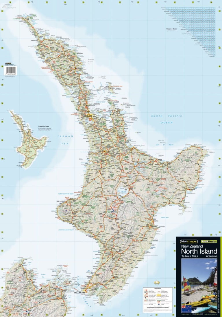North Island Kiwi Map MapCo NZ Ltd Maori, Pacific Island and New